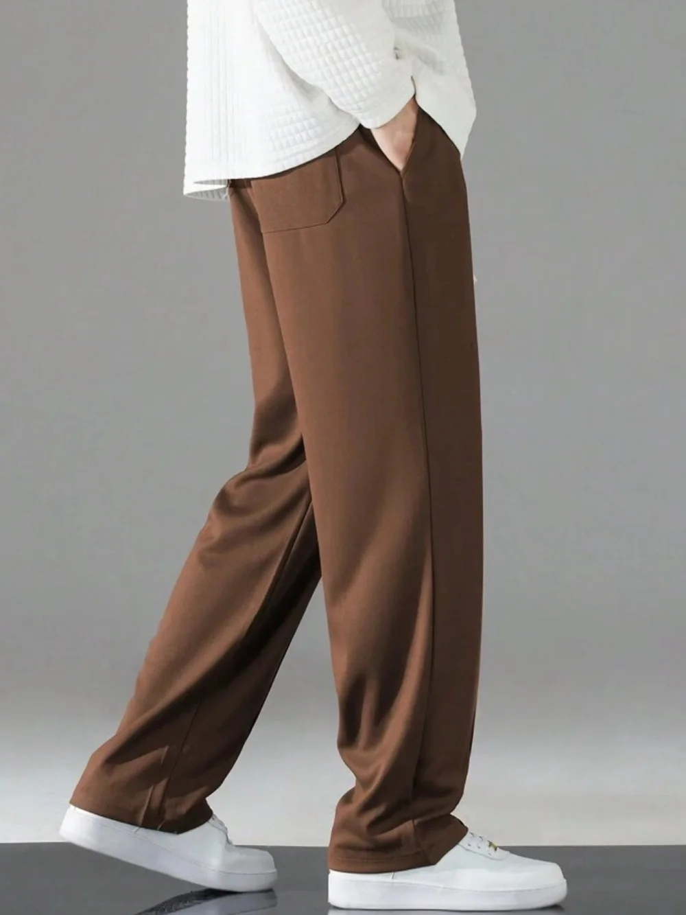 SHEIN Straight Pull-on Casual Pants - Picture 2 of 10
